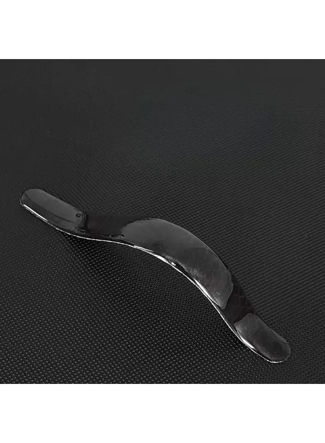 شريط حماية ضد الاصطدام لباب السيارة ملصق واقي أسود عاكس مطاطي ناعم 4 قطع - Image 4